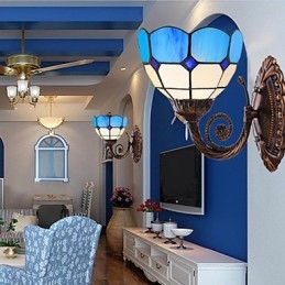 אירופה סוג שיקום דרכים עתיקות מנורת קיר Creative ים תיכוני זכוכית אורות