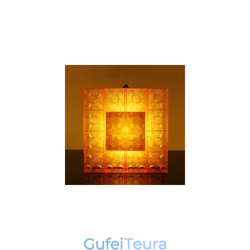 Creative Blocks Frame בהיר בצבע מתנות קטנות וחמודות מנורת קיר חגורה וו אורות