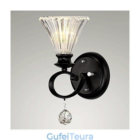 פמוטי קיר קריסטל מתכת מודרנית עכשווית