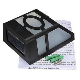 צהוב חם סולארי מופעל קיר מנורת סיפון אור 2 פנסים