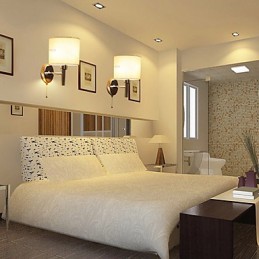 תאורת קיר מסוגננת ממתכת ובד עם אור אחד בתכונת צילינדר לבן