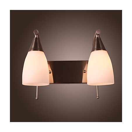 2 אור קיר בהיר בגוון לבן