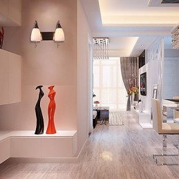 2 אור קיר בהיר בגוון לבן