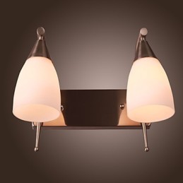 2 אור קיר בהיר בגוון לבן