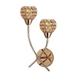 אור קיר זהוב קריסטל ב-2 אור