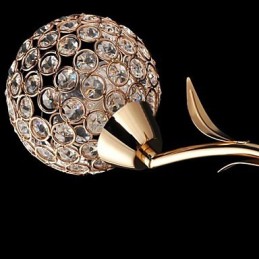 פמוטי קיר קריסטל קריאת אורות קיר מתכת מודרנית עכשווית