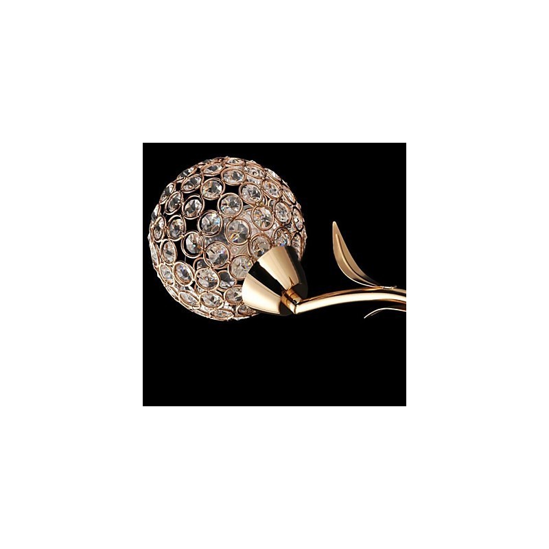 פמוטי קיר קריסטל קריאת אורות קיר מתכת מודרנית עכשווית