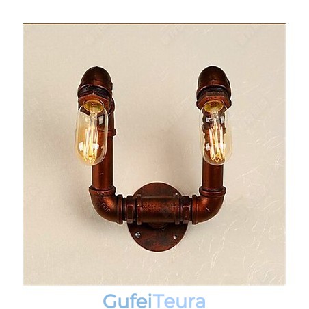 אמריקן בר שיאנג חדר שינה מעבר מים מנורת קיר מנורת קיר רטרו תעשייתי ברזל