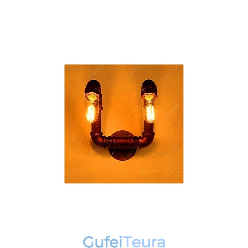אמריקן בר שיאנג חדר שינה מעבר מים מנורת קיר מנורת קיר רטרו תעשייתי ברזל