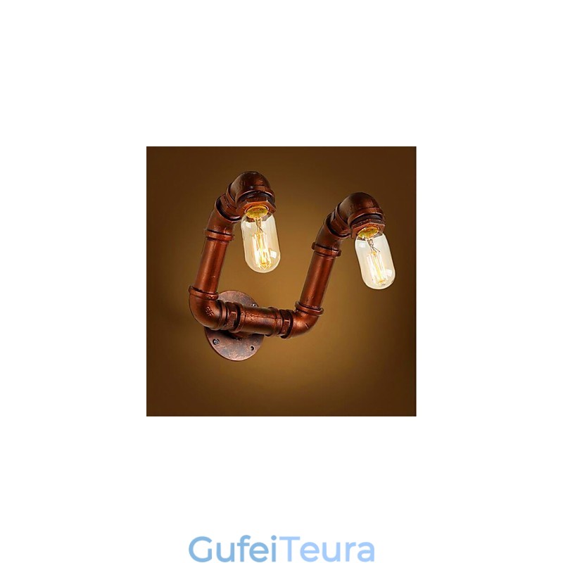 אמריקן בר שיאנג חדר שינה מעבר מים מנורת קיר מנורת קיר רטרו תעשייתי ברזל