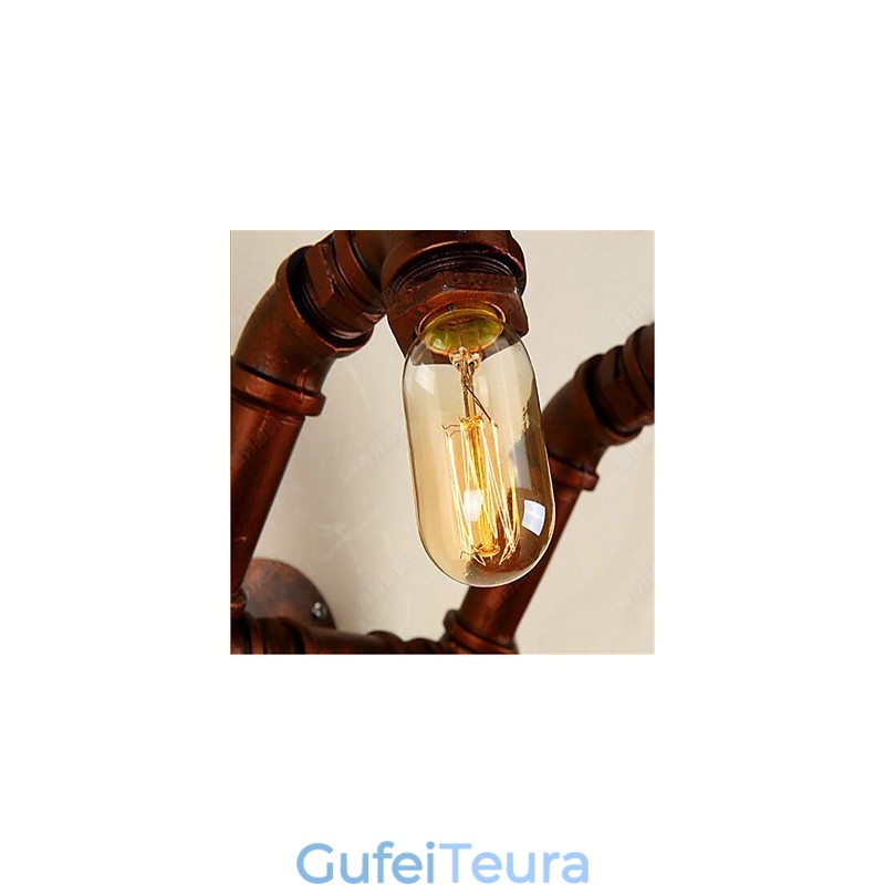אמריקן בר שיאנג חדר שינה מעבר מים מנורת קיר מנורת קיר רטרו תעשייתי ברזל