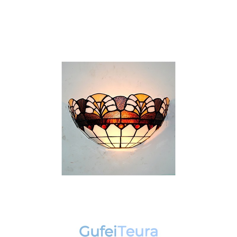 אורות קיר כפריים רטרו צל זכוכית סלון חדר שינה מסעדה בית קפה בר פמוטים קיר