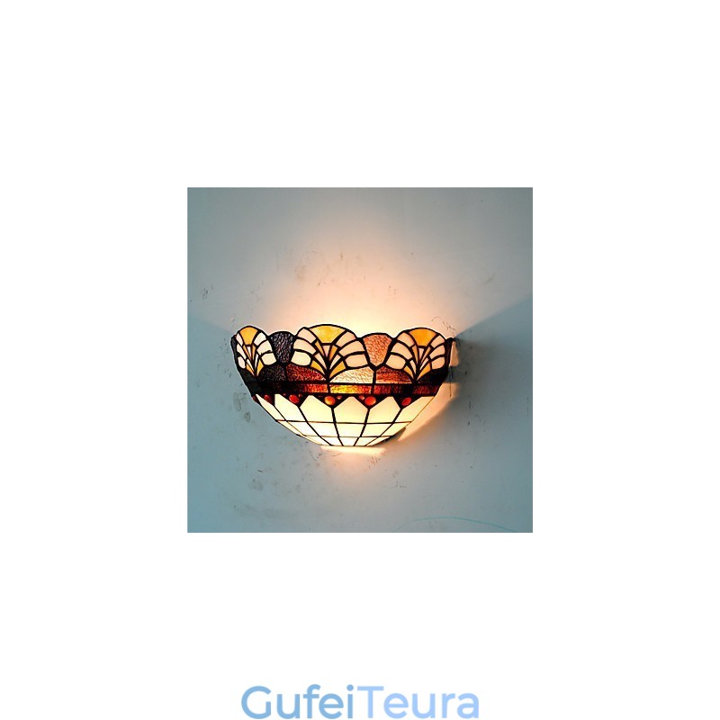 אורות קיר כפריים רטרו צל זכוכית סלון חדר שינה מסעדה בית קפה בר פמוטים קיר