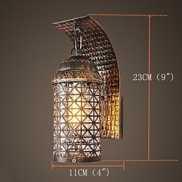 כפרי לודג' תכונת ציור עבור מיני סגנון Uplight קיר פמוטים קיר אור