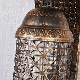 כפרי לודג' תכונת ציור עבור מיני סגנון Uplight קיר פמוטים קיר אור