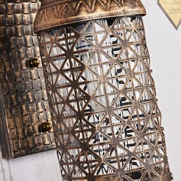 כפרי לודג' תכונת ציור עבור מיני סגנון Uplight קיר פמוטים קיר אור