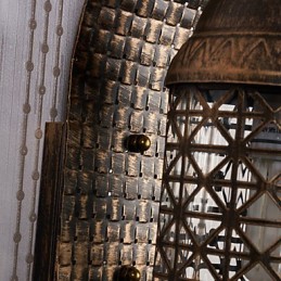 כפרי לודג' תכונת ציור עבור מיני סגנון Uplight קיר פמוטים קיר אור