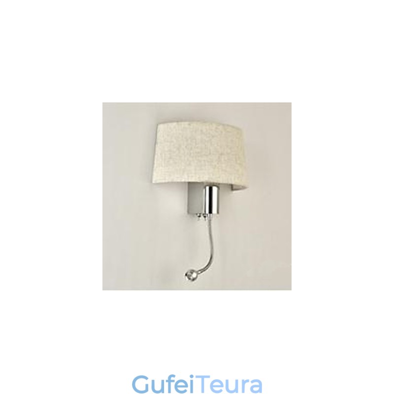 חדר המלון חדר שינה מנורת בד מנורת ליד המיטה עם מתג מנורת ליד המיטה אמריקאית