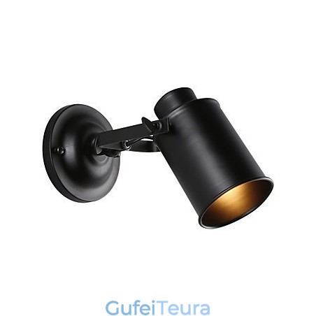 וינטג' שחור מתכת לופט פמוט קיר סלון פינת אוכל מסדרון בית קפה ברים מנורת קיר בר