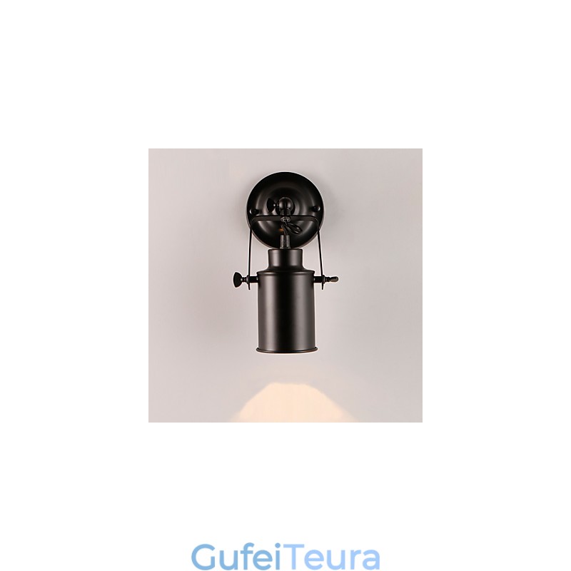 וינטג' שחור מתכת לופט פמוט קיר סלון פינת אוכל מסדרון בית קפה ברים מנורת קיר בר