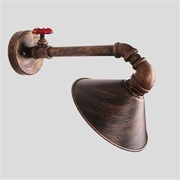 צינור מים אורות קיר רטרו סגנון תעשייתי יצירתי כפרי מתכת מסעדה בית קפה ברים פמוטים קיר לשולחן בר