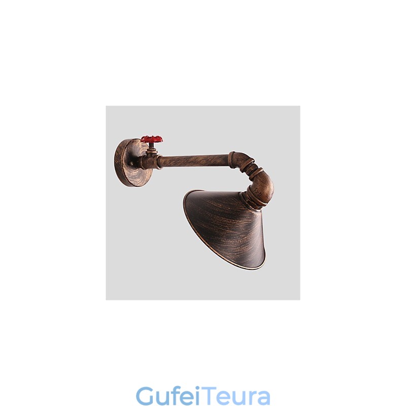 צינור מים אורות קיר רטרו סגנון תעשייתי יצירתי כפרי מתכת מסעדה בית קפה ברים פמוטים קיר לשולחן בר