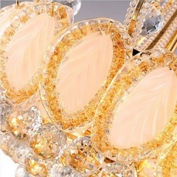 קוטר תליון קריסטל נברשת יוקרה מודרנית 50 ס"מ מכיל 8 נורות