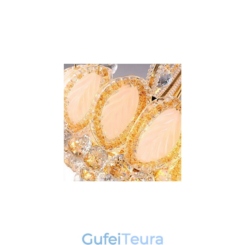 קוטר תליון קריסטל נברשת יוקרה מודרנית 50 ס"מ מכיל 8 נורות