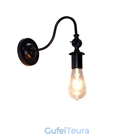 Light Buzz קיר מנורת קיר ברזל מטומטם שחור חרב אור מנורת על הקיר Light Buzz קיר מנורת קיר ברזל מטומטם שחור חרב אור מנורת על הקיר
