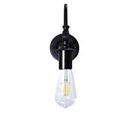 Light Buzz קיר מנורת קיר ברזל מטומטם שחור חרב אור מנורת על הקיר