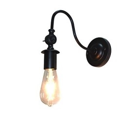 Light Buzz קיר מנורת קיר ברזל מטומטם שחור חרב אור מנורת על הקיר