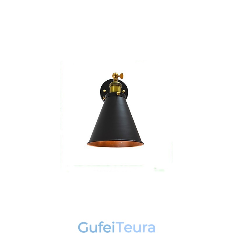 Light Buzz Paint קיר יחיד מנורת קיר ברזל מטומטם שחור חרב אור מנורה על הקיר