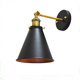 Light Buzz Paint קיר יחיד מנורת קיר ברזל מטומטם שחור חרב אור מנורה על הקיר