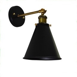 Light Buzz Paint קיר יחיד מנורת קיר ברזל מטומטם שחור חרב אור מנורה על הקיר