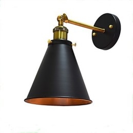 Light Buzz Paint קיר יחיד מנורת קיר ברזל מטומטם שחור חרב אור מנורה על הקיר