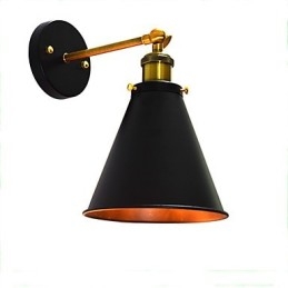 Light Buzz Paint קיר יחיד מנורת קיר ברזל מטומטם שחור חרב אור מנורה על הקיר