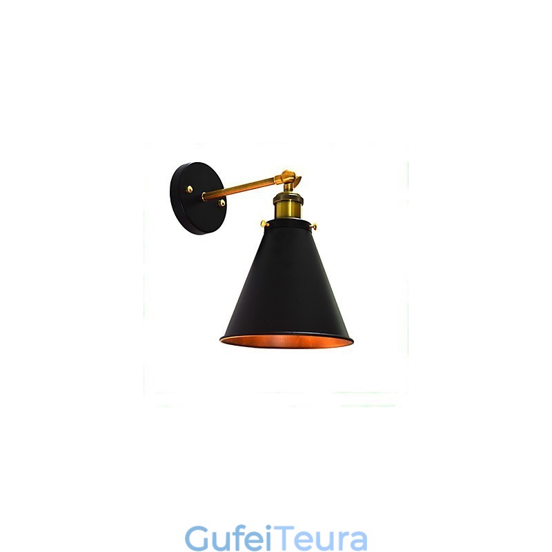 Light Buzz Paint קיר יחיד מנורת קיר ברזל מטומטם שחור חרב אור מנורה על הקיר