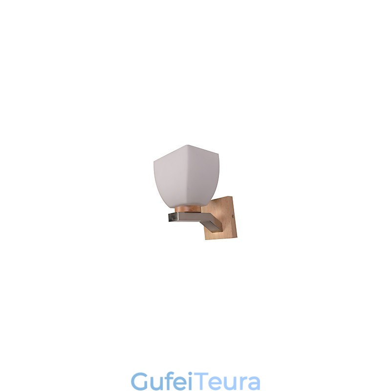 מנורת קיר פשוטה ליד המיטה מנורת שולחן כתיבה עם הצללה זכוכית ועץ מלא לשידה חדר שינה סלון חדר תינוק חדר תינוק מכללת מעונות שולחן קפה כונניות