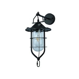 מנורת קיר פלדה צבועה אור טיפש שחור אמריקאי קפה קישוט רטרו קיר אור מנורת חרב חרב על הקיר