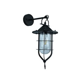 מנורת קיר פלדה צבועה אור טיפש שחור אמריקאי קפה קישוט רטרו קיר אור מנורת חרב חרב על הקיר