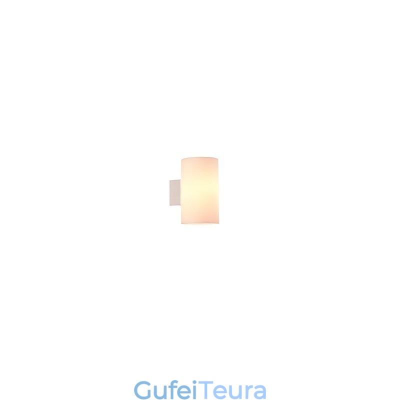 מנורת קיר מזכוכית לבסיס מתכת וגוון זכוכית לאור חדר שינה