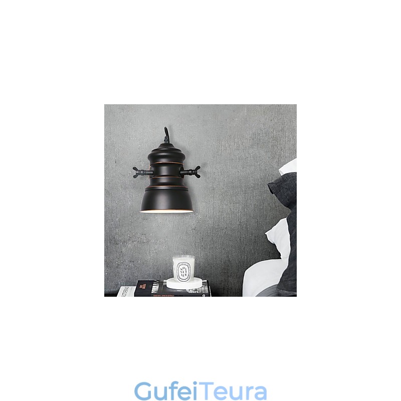 מנורת קיר וינטג' מתכת מנורת קיר תעשייתי מנורת פשטות לתאורת בר קפה קלאב