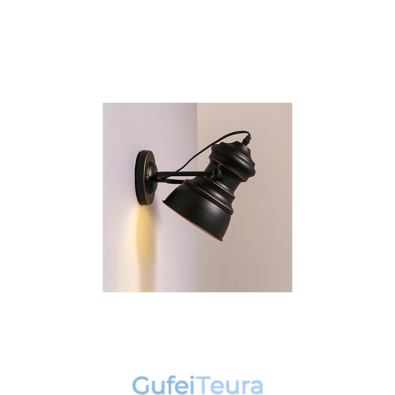 מנורת קיר וינטג' מתכת מנורת קיר תעשייתי מנורת פשטות לתאורת בר קפה קלאב