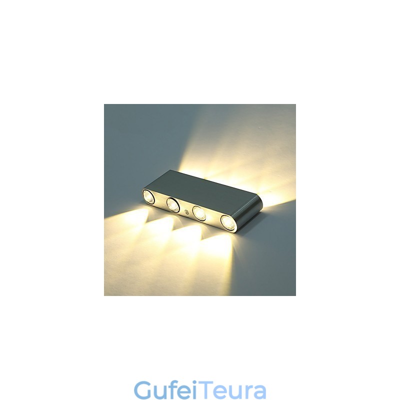 גוף תאורה מודרני פמוט קיר מסדרון פנימי מנורת קיר אלומיניום תאורה דקורטיבית משולבת