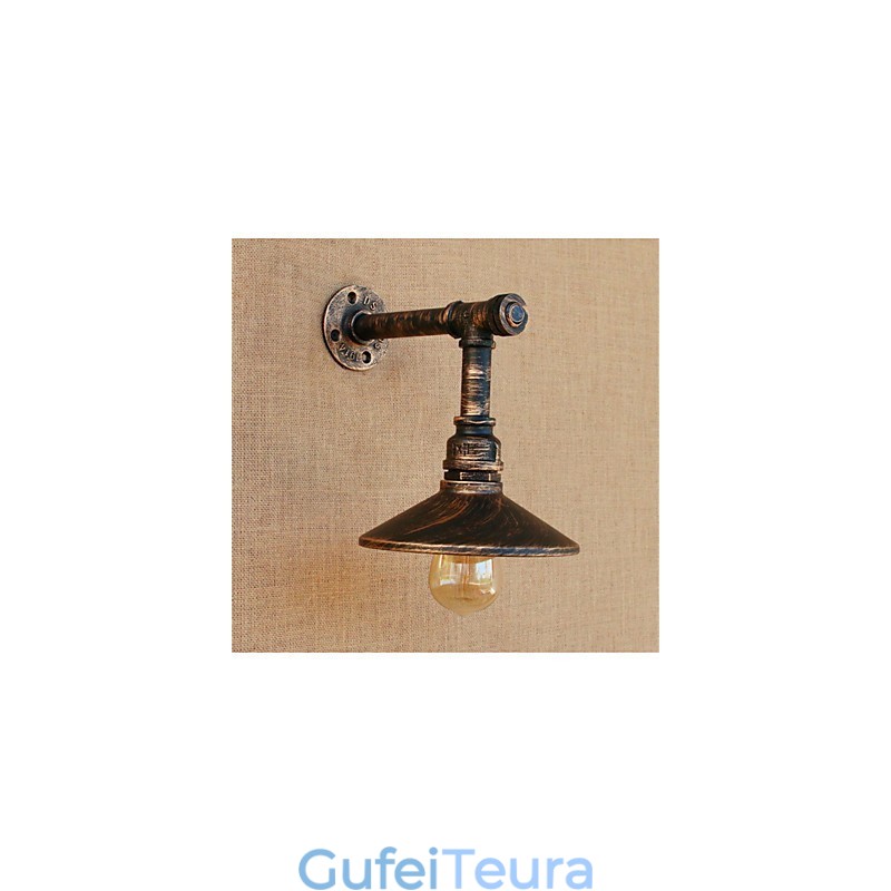 כפרי לודג' מדינה עתיק פליז תכונה עבור אור אווירה קיר פמוטי קיר אור