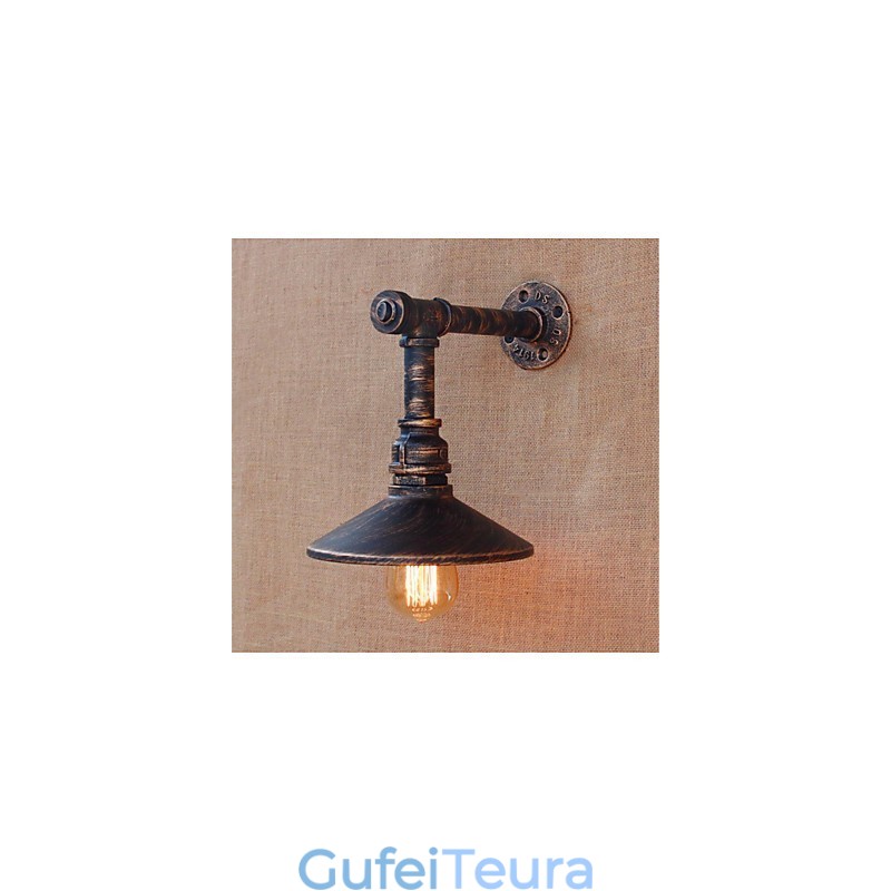 כפרי לודג' מדינה עתיק פליז תכונה עבור אור אווירה קיר פמוטי קיר אור