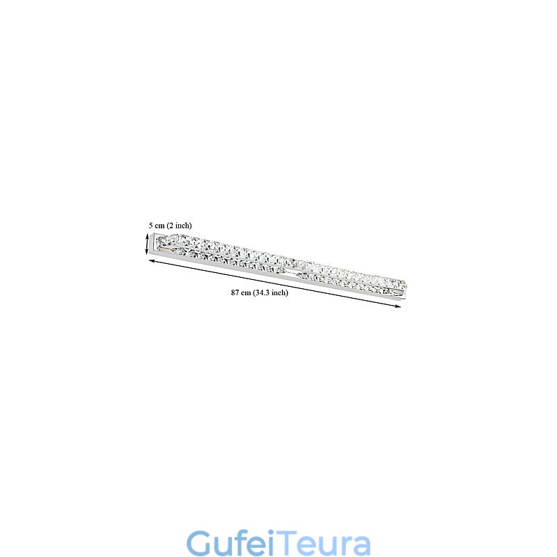 ארוכות מנורת מראה מנורת אמבטיה אורות מתכת וקריסטל קיר אור