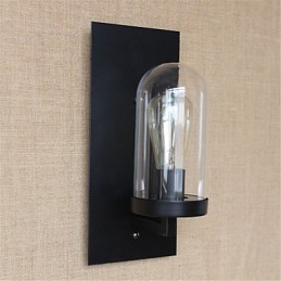 תכונת ציור רטרו כפרי לודג' להגנה על העיניים פמוטי קיר באור סביבתי