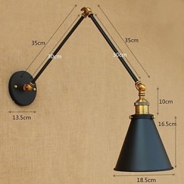 תכונת ציור כפרי לודג' לאורות זרוע נדנדה