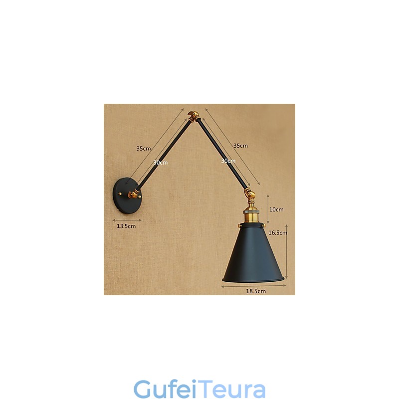 תכונת ציור כפרי לודג' לאורות זרוע נדנדה